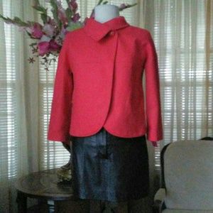 J. Crew red wool jacket
